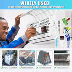 6 Pcs Air Conditioner Fin Comb Cleaner Set, Ac Fin Comb Straightener Tool, Radiator Comb for a/c Unit,Ac Coil Cleaner Brush for HVAC Condenser Evaporator Repair Clean Tool