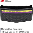 3M Versaflo Organic Vapor/Acid Gas/HEPA Cartridge TR-6530N, for TR-600/800 PAPR