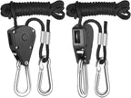 iPower GLFANXEXPSET6D25CHUMD 6 Inch 294 CFM Inline Filter 25 Feet Ducting with Fan Speed Controller and Temperature Humidity Monitor and Grow Tent Ventilation, Kits, Black