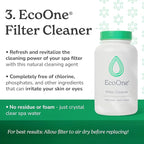 Deep Clean Kit by EcoOne | Comes with Spa & Hot Tub Filter Cleaner, Pipe Cleaner, Hot Tub Shell Cleaner, & Filter Boost | All-Natural, Chlorine-Free, & Fragrance-Free Spa Cleaners | Deeply Cleans