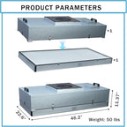 HEPA H14-Filter Laminar Flow Hood Updated FanFilter Unit（Include HEPA Filter）100/ISO Class 5 Cleanroom/Laboratory/Cleanroom/Mushroom Room, Laminar Air Flow Hood(46.2"x22.6"110V)