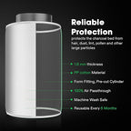 VIVOSUN 6 Inch Prefilter for 6" Carbon Filter, White, 13.78" Long