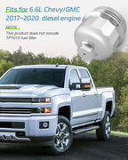Fuel Filter Housing Cap Fit for GM Duramax 6.6L L5P (Chevy Silverado/GMC Sierra 2500HD 3500HD) 2017 2018 2019 2020，Fit for Cruze 2.0L 2014-2015 Cruze 1.6L 2017 2018 2019 Silver Aluminum Alloy