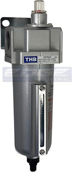 Heavy Duty Industrial Grade COALESCING Filter with 0.01u Micron Element, Metal Bowl, REMOVES 99.98% Moisture, Vapor and Oil from Compressed AIR Lines, AUTO Drain (1/2" NPT, 5oz)