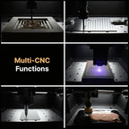 Genmitsu Cubiko CNC Router Machine with Enclosure, PCB Milling Machine, Smart Desktop CNC with Auto Z-Probing, WiFi & APP Supported, Great for Polishing, Drawing, Woodworking