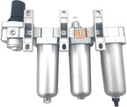 1/2" NPT HEAVY DUTY Industrial Grade 4 Stages Filter Coalescing Desiccant Dryer Regulator System For Compressed Air Lines, Metal Bowls, Great For Paint Spray And Plasma Cutter (AUTO DRAIN)