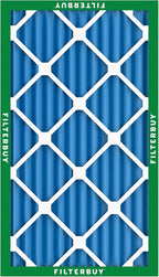 Filterbuy 10x20x2 Air Filter MERV 13 Optimal Smoke & Allergy Defense (2-Pack), Electrostatic Pleated HVAC AC Furnace Filters Replacement, Made in USA (Actual Size: 9.50 x 19.50 x 1.75)