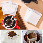 50/100 Pcs Coffee Filter Bags Disposable Drip Coffee Paper Pack Portable Hanging Ear Espresso Coffee Accessories Tea Tool(25pcs)