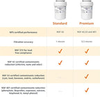 Amazon Basics Replacement Water Filter Cartridge Compatible with GE MWF Refrigerator- Pack of 1, Premium Filtration
