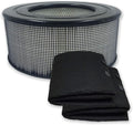 PUREBURG 21500 Replacement Filter Compatible with Honeywell 50150 51500 61500 11500(EV-15) 18150 11520 17200 Series Air Purifiers, H13 HEPA Cabon Pre-Filter Air Clean Dust VOCs Odor