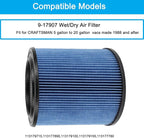 MZY LLC 2 Pack 17907 Cartridge Filter for Craftsman Shop Vacs 5 to 20 Gallon, 3-Layer Pleated 9-17907 Wet/Dry Fine Dust Filter