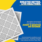 Maycold MERV 8 16x20x4 Furnace Air Filters (2-Pack), Pleated HVAC AC Filters – Actual Size 15.88” x 19.88” x 4.31”, For Residential or Office Use, Individually Wrapped in Plastic