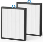 Fil-fresh Vital 100S Replacement Filter, Compatible with LEVOIT Vital 100S Air Purifier, 3-in-1 H13 True HEPA & Activated Carbon, Replace Vital 100S-RF, White, 2-Pack