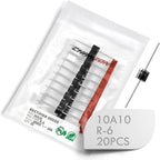 (20 Pcs) Chanzon 10A10 Rectifier Diode 10A 1000V R-6 Axial 10 Amp 1000 Volt Electronic Silicon Diodes
