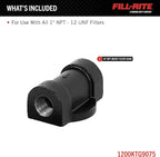 Fill-Rite 1200KTG9075 Universal Cast Iron 3/4 Inch Filter Head w/ Pipe Extension