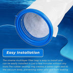 X-treme Multilayer Filter Bag, Compatible with Catfish Ultra,iVac 250,iVAC C2,Volt FX-4 and for Jacuzzi JPV200 Handheld Pool Vacuums (2 Pack, X-treme Multilayer Filter Bag)