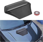 Compatible For BMW E60 E36 F10 F30 Compatible For Golf 5 6 7 Mk7 Compatible For Fiat 500 Universal Car Front Hood Air Flow Ve(Carbon Look)