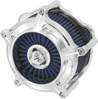 HDBUBALUS Motorcycle Air Filter Air Cleaner Intake System Cleaner Fit For Harley Sportster XL 2004-Up Blue
