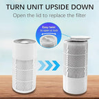 Nuwave OxyPure 1-Pack Genuine Replacement HEPA/Carbon Combo Filter, Removes Irritants, Pollutants & Odors, Produced & Sold by Original Manufacturer for OxyPure HEPA Models 47501, 47502, 47513