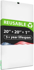 Reair 20x20x1 Air filter, Washable and Reusable Air Filter 20x20x1 for AC HVAC Furnace, MERV 8 Air Filters Machine Washable & Dryer Friendly, AC Furnace Air Filter