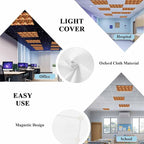 Tropical Plant Cactus Fluorescent Light Covers 2 Pack Western Cowboy Horse Sunset Deserts Brown Magnetic Fluorescent Ceiling Lights Filters for Office Classroom Home Drop Ceiling 4x2 Feet