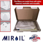 MirOil RB6PS EZ Flow Deep Fryer Oil Filter Bag – Reusable Grease Strainer to Extend Oil Life & Maintain Food Quality – Handles Hot or Cold Liquid – Deep Fryer Filter for Cooking (No Frame Included)