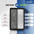 Engine & Cabin Air Filter for Hyundai Sonata Gas (2015-2019) Air filter for Car Replacement CF12151 CA11942 Automotive Accessories-2 Pack