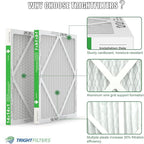 14x14x1 Air Filter 6 Pack, Durable MERV 8 Pleated Home HVAC AC Furnace Filters, Lightweight Compact Air Conditioner Filter Replacement