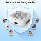 Air Purifiers for Home Bedroom Up to 600 ft², True HEPA Air Purifier for Pets Dust Dander Pollen Odor Smoke, Portable Car Air Purifier for Travel