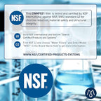 Mist HAF-CIN/EXP Refrigerator Water Filter Replacement for Samsung DA29-00020B, DA29-00020A, Kenmore 46-9101 – NSF 42 & 372 Certified – 2 Pack