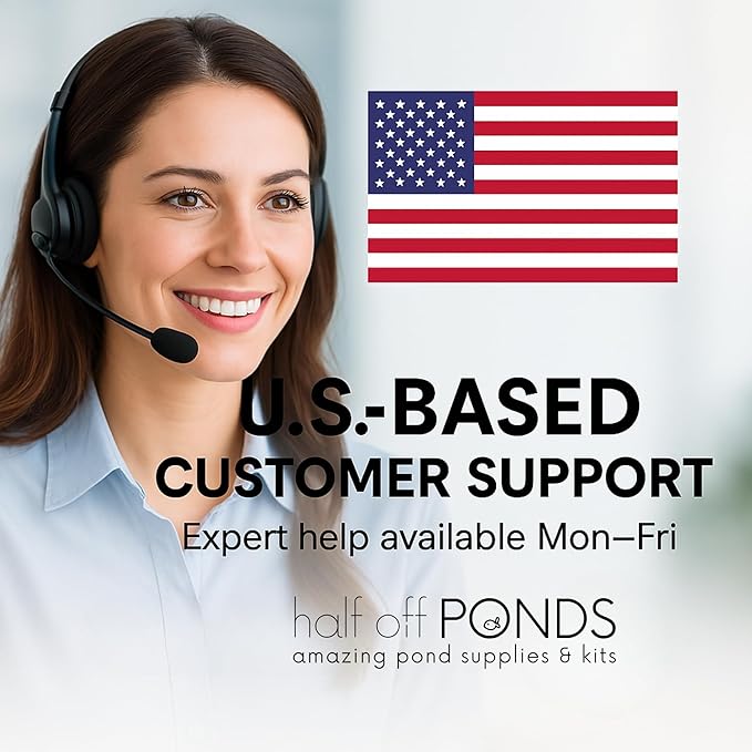 HALF OFF PONDS Simply Clear PRO Koi Pond Filter System with 2HP Blower – Filters Ponds Up to 27,000 Gallons – Bio Comb Media, 6-Way Valve, Pressure Gauge - Mechanical & Biological Filtration