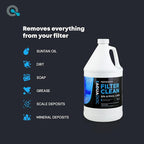 Hot Tub Filter Cleaner Soak, Pool Filter Cleaner & Pool Cartridge Cleaner - Spa Filter Cleaner Soak & Spa Filter Cleaning Solution for HotTub Cartridges. Easy to Use Filter Degreaser - AquaDoc Gal
