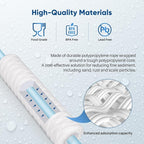 PUREPLUS 5 Micron 10"x2.5" Whole House String Wound Sediment Filter for Well Water, Replacement Cartridge for Universal 10 inch RO System, WP-5, Aqua-Pure AP110, CFS110, Culligan P5, WFPFC4002, 4Pack