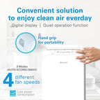 Daikin MCB50YSAU Room Air Purifier for Home, HEPA, Activated Carbon, Pre-Filter and UVC LED Light, Zero Ozone Product, CARB Certified, 10.5 x 10.5 x 19.5 in