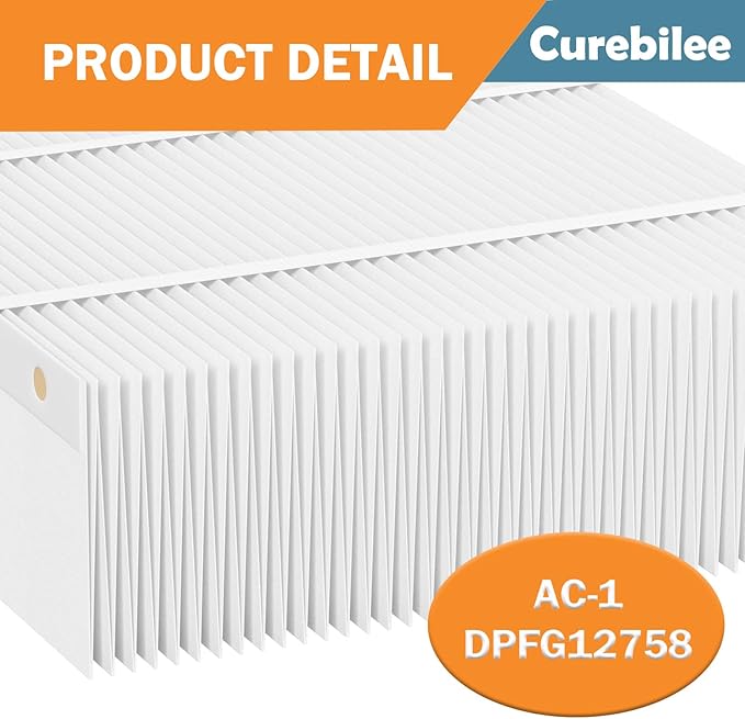 12758 Filter Replacement Compatible with GeneralAire DPFG12758, AC-1, AC-22, AC-3, Carrier 88NA2506MB01 and Carrier 31MF020/31MF120 or Bryant 902BX Air Cleaner Media, 20x25x5 MERV 11 Filter, 2 Pack