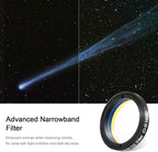 Astromania Telescope Filter 1.25 Inch Upgrated O-III Comet Filter Narrowband for Telescope, 99% High Transmission - Light Pollution Reduction for Astrophotography, Fit 1.25 Inch Telescope Accessory