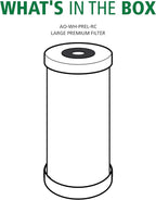 AO Smith 4.5"x10" 25 Micron Carbon Sediment Water Filter Replacement Cartridge - For Whole House Filtration Systems - AO-WH-PREL-RC