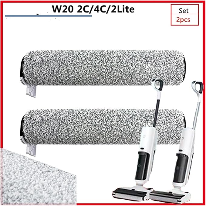 Vacuum Cleaner ，compatible For Xiaomi Mijia， W20 2c/ 4c/ 2lite Cordless Wet Dry Floor Cleaning Machine Scrubber Roller Brush Home Accessories(1pcs)