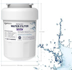 Amazon Basics Replacement GE MWF Refrigerator Water Filter for Filtration, NSF Certified, Compatible with GE and Kenmore, Premium Filtration, Easy to Install, Pack of 3
