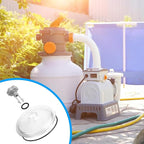 Pool Leaf Trap Cover Lid – Sand Filter Replacement Kit | Leaf Catcher Filtration Cap for Specific Model Pumps Repair Part Not Compatible with 14 or 16 Inch Equipment Pool Cleaning Accessory