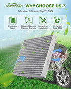 Cabin & Engine Air Filter Fits for Highlander 3.5L/2.7L Gas Only (2014-2019), Sienna 3.5L/2.7L Gas (2011-2020), Camry V6 3.5L Gas Only (2012-2017) Replace#CF10285 CA10755 Car Accessories