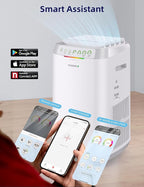 Nuwave OxyPure ZERO Air Purifier with Washable and Reusable Bio Guard Tech Air Filter, Large Room Up to 2002 Ft², Air Quality Monitor, 0.1 Microns, 100% Capture Irritants like Smoke, Dust, Pollen