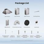 Wall Mount 30 Inch Range Hood 900 CFM, Ductless/Ducted Convertible Kitchen Hood, 3-speed Gesture Sensing & Touch Control, Stainless Steel Kitchen Vent Hood with Permanent Baffle Filters