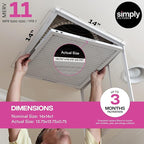 Simply 14x14x1 Air Filter, Merv 11, MPR 1000, 6 Pack, Furnace Air Filter for HVAC (Actual Size: 13.75"x13.75"x0.75") DUST, Pet, & Allergy Control