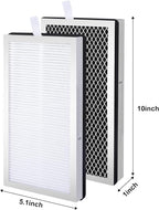 2 Pack Model 15 Replacement Filters Compatible with Air Puri-fier MA Series, H13 True HEPA and Activated Carbon, 3 in 1 with Pre-Filter
