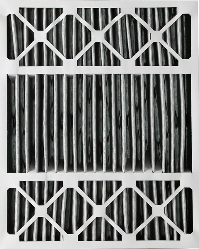 Nordic Pure 20x25x5 (19_7/8 x 24_7/8 x 4_3/8) Honeywell Replacement Air Filters MERV 12 Plus Carbon 2 Pack