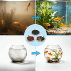 3-in-1 Low Maintenance Aquarium Filter Bio Media: Volcanic Rock, Natural Gravel & Aquatic Plant Cultivation Soil - Helps Reduce Water Changes for Freshwater Tank, Pond
