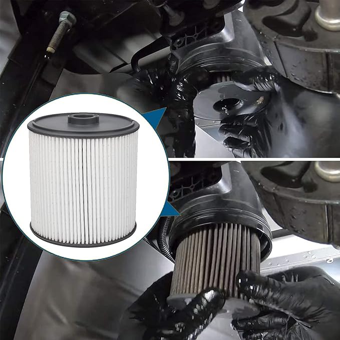 AULDAY Fuel Filter Fits for Ram 2500 3500 4500 5500 6.7L 2019 2020 2021 2022 Diesel Engine For Ram 1500 2020 3.0L V6 Eco Diesel Frame Chassis Mounted OE# 68436631AA PF46152