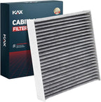 KAX Cabin Air Filter with Activated Carbon, CF11924 Replacement for Fiat 500 2012 2013 2014 2015 2016 2017 2018 2019, Passenger Compartment Air Filter