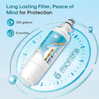 ICEPURE Alkaline ADQ36006101 Refrigerator Water Filter and Air Filter Replacement for LG LT700P, Kenmore Elite 46-9690, FML-3, ADQ36006102, RWF1052, CLCH106, RWF1200A, LFX28968ST, Enhances PH, 4Combo